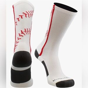 Crew Baseball/Softball Socks with Stitches by  MadSportsStuff - Size Large
